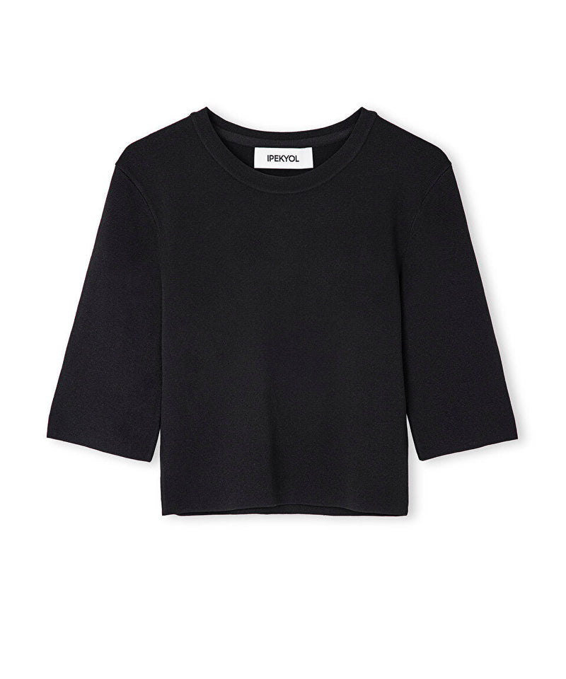 Ipekyol Round Neck Basic Knitwear Black