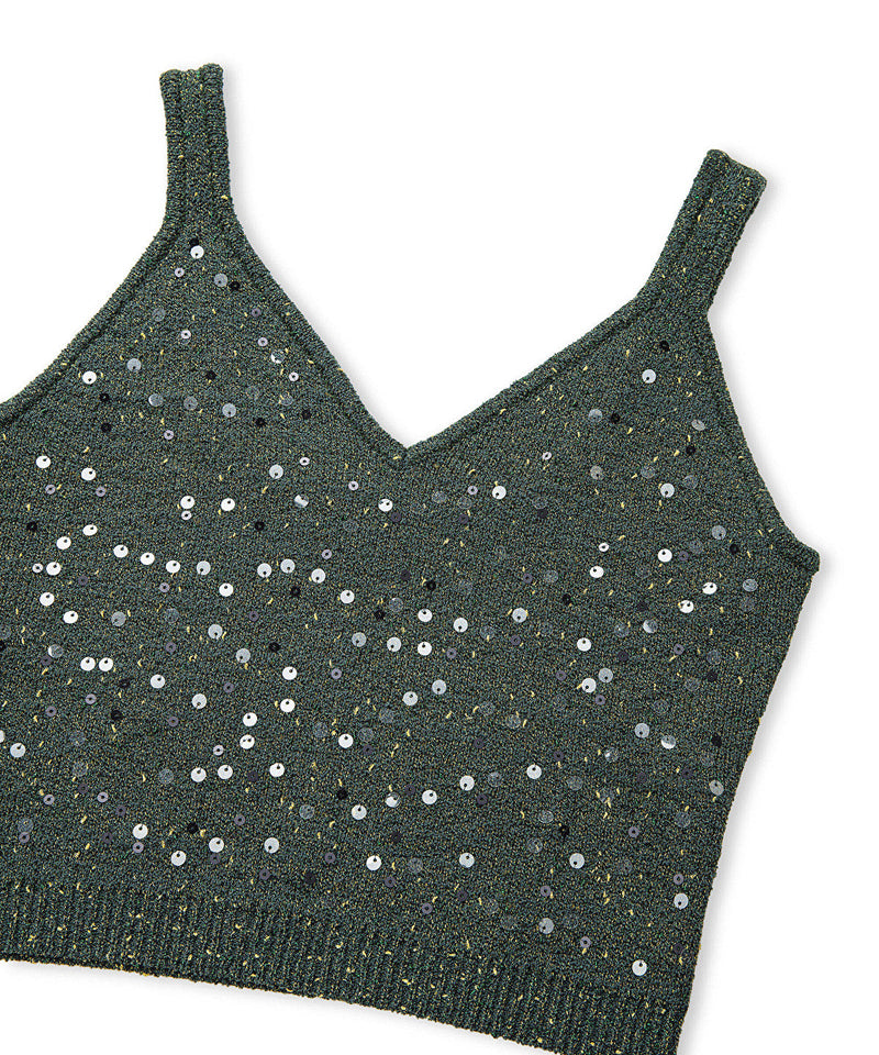 Ipekyol Sequined Strappy Knitwear Green