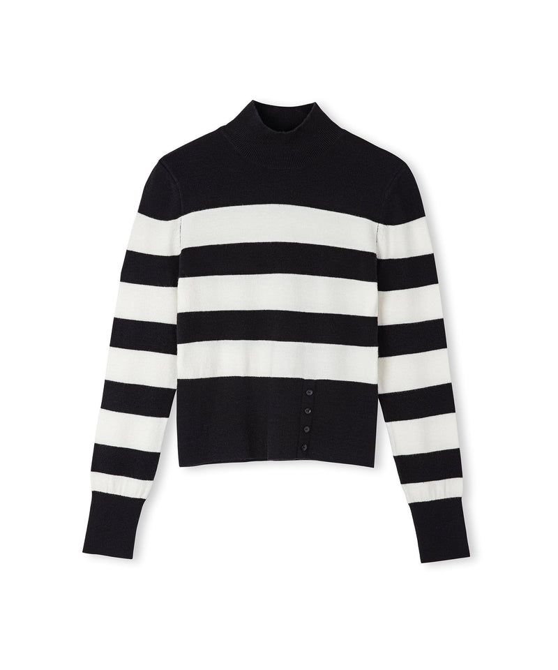 Ipekyol Striped Pattern Knitwear Black