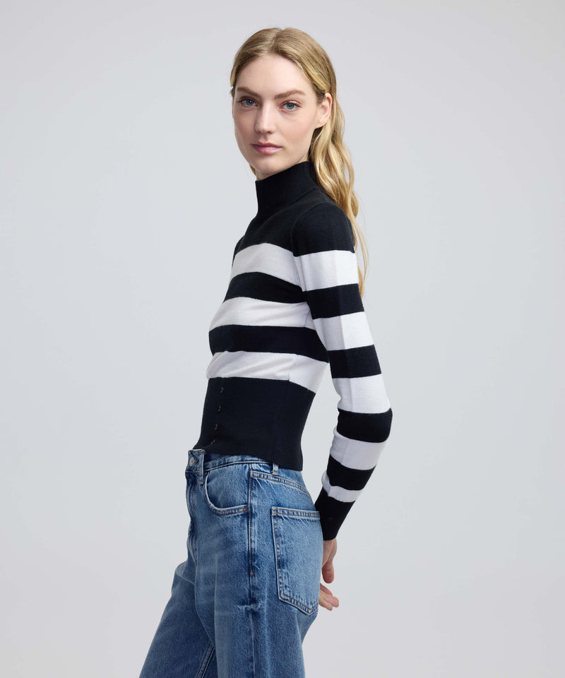 Ipekyol Striped Pattern Knitwear Black