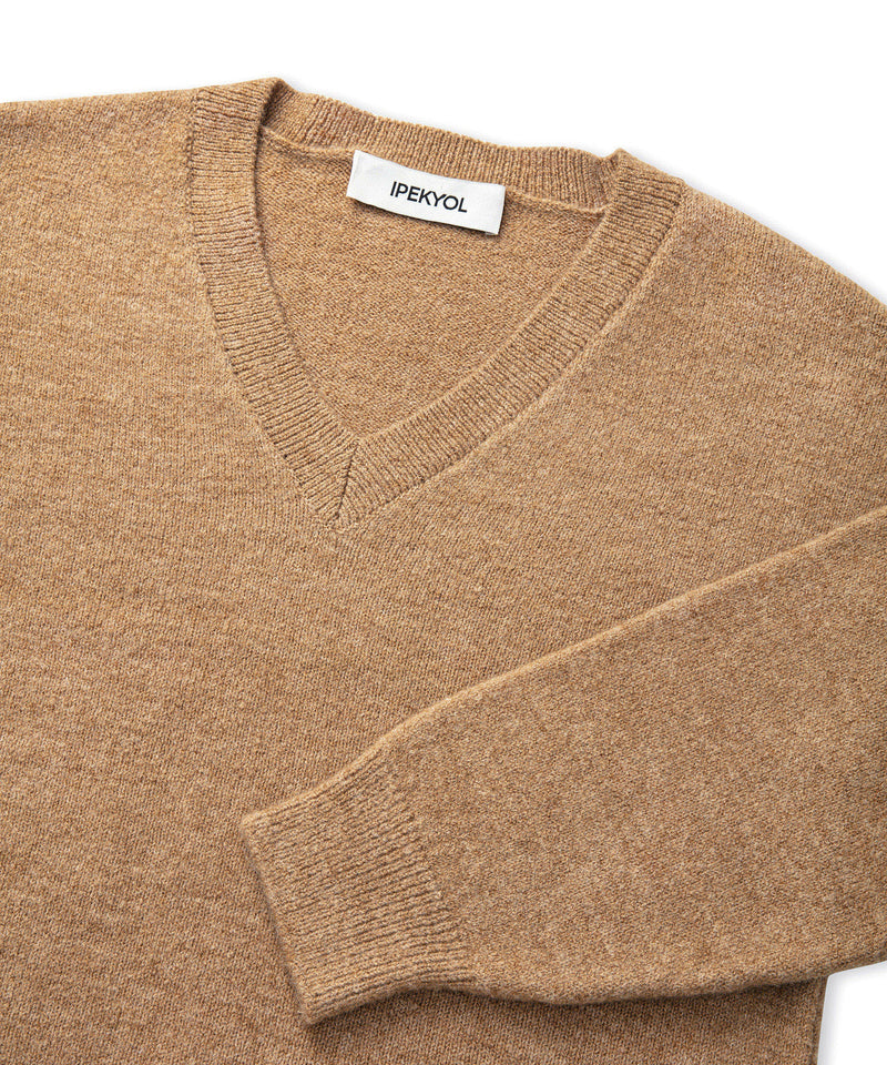 Ipekyol V-Neck Basic Knitwear Camel