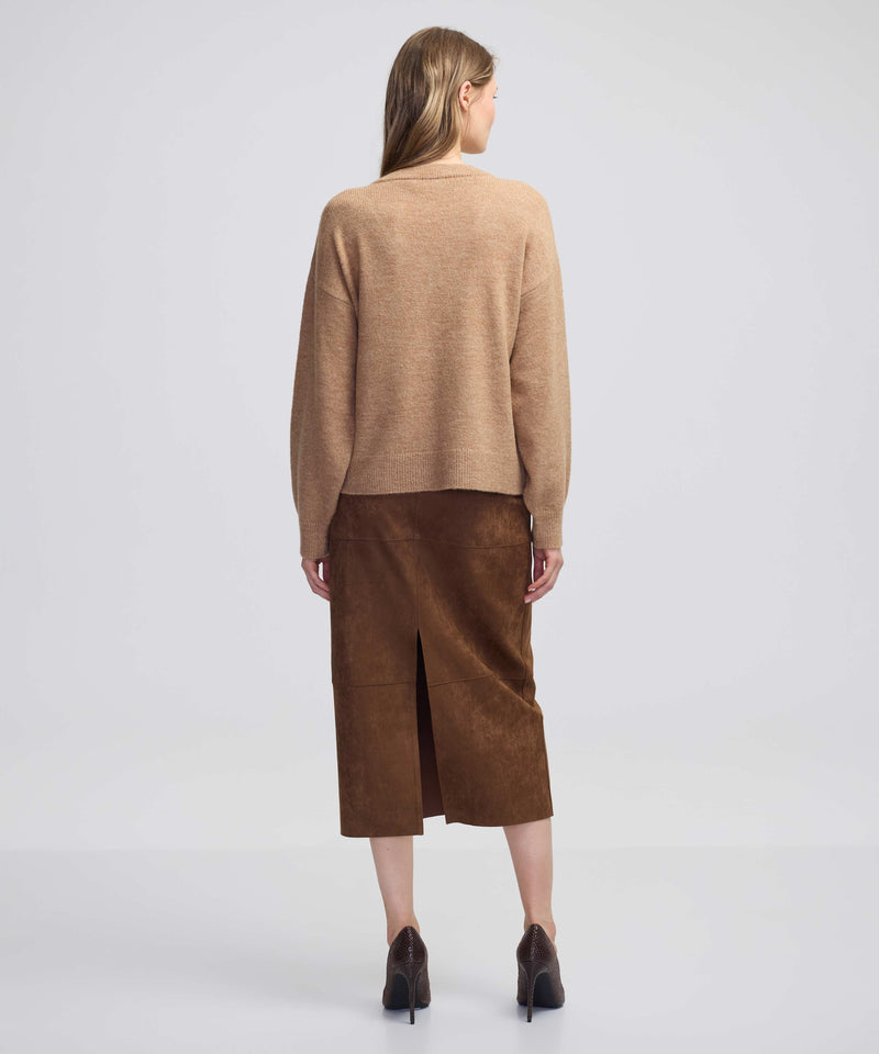 Ipekyol V-Neck Basic Knitwear Camel