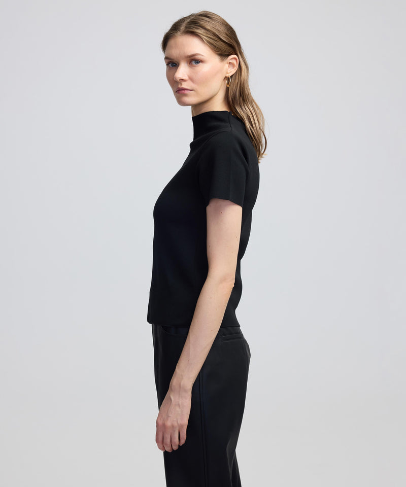 Ipekyol Short Sleeve Basic Knitwear Black