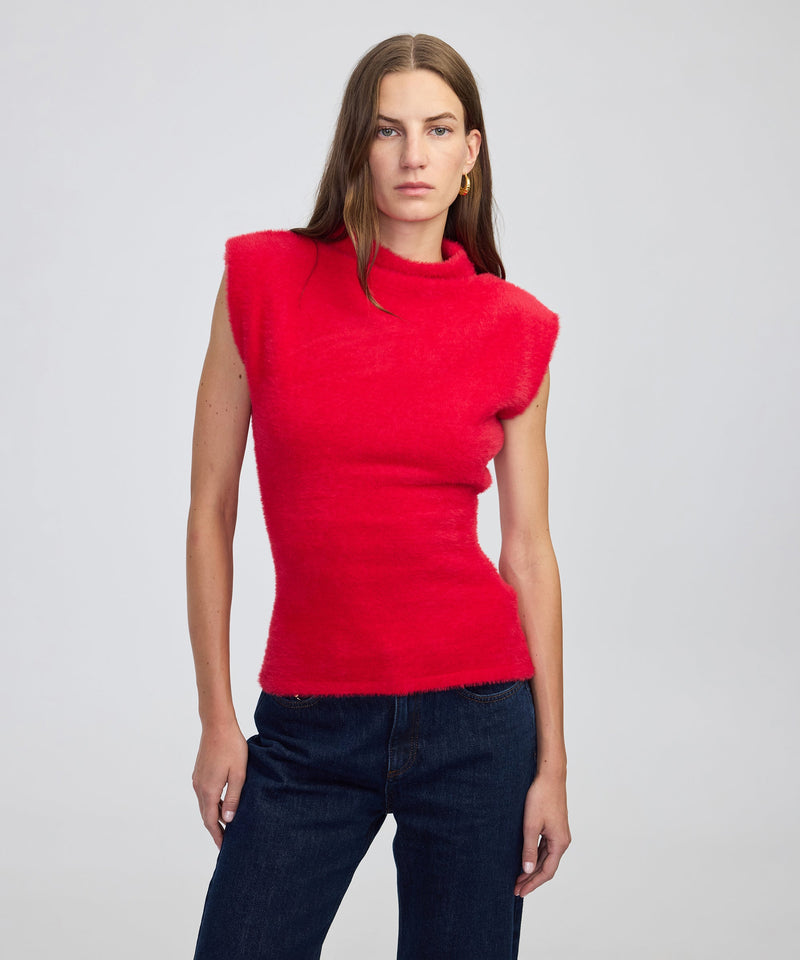 Ipekyol Plush Knitwear With Padding Red