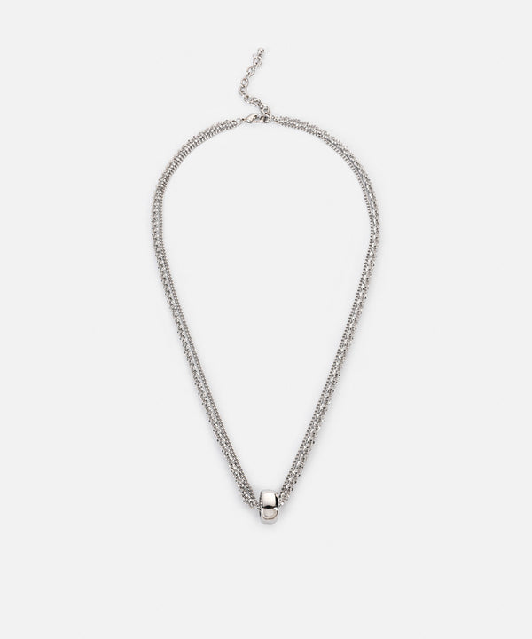 Ipekyol Metal Hoop Pendant Necklace Silver