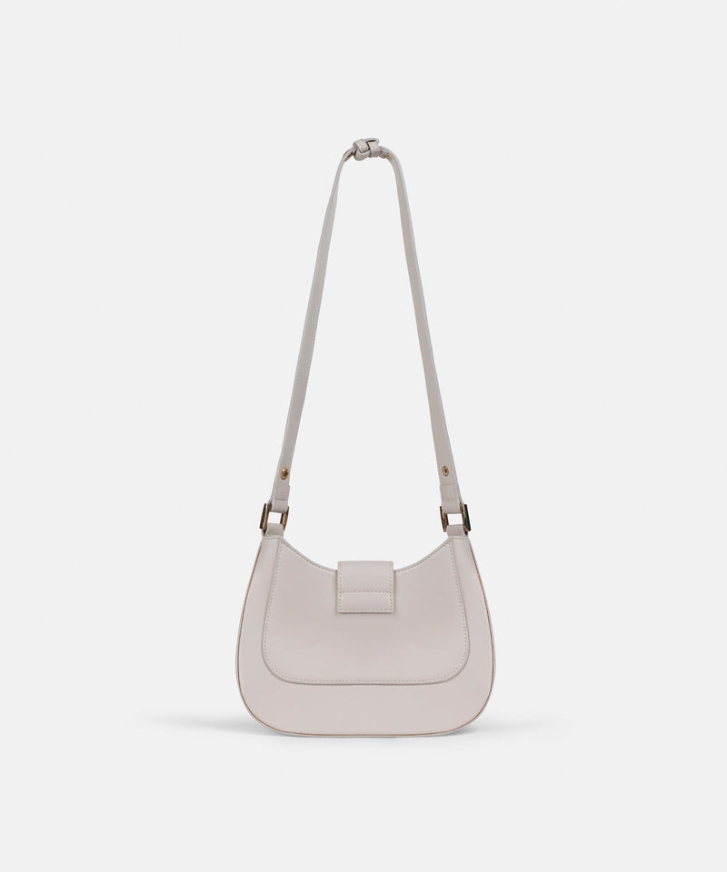 Ipekyol Oval Bag With Monogram Print Cream