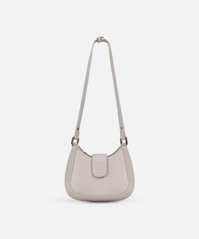 Ipekyol Oval Bag With Monogram Print Cream