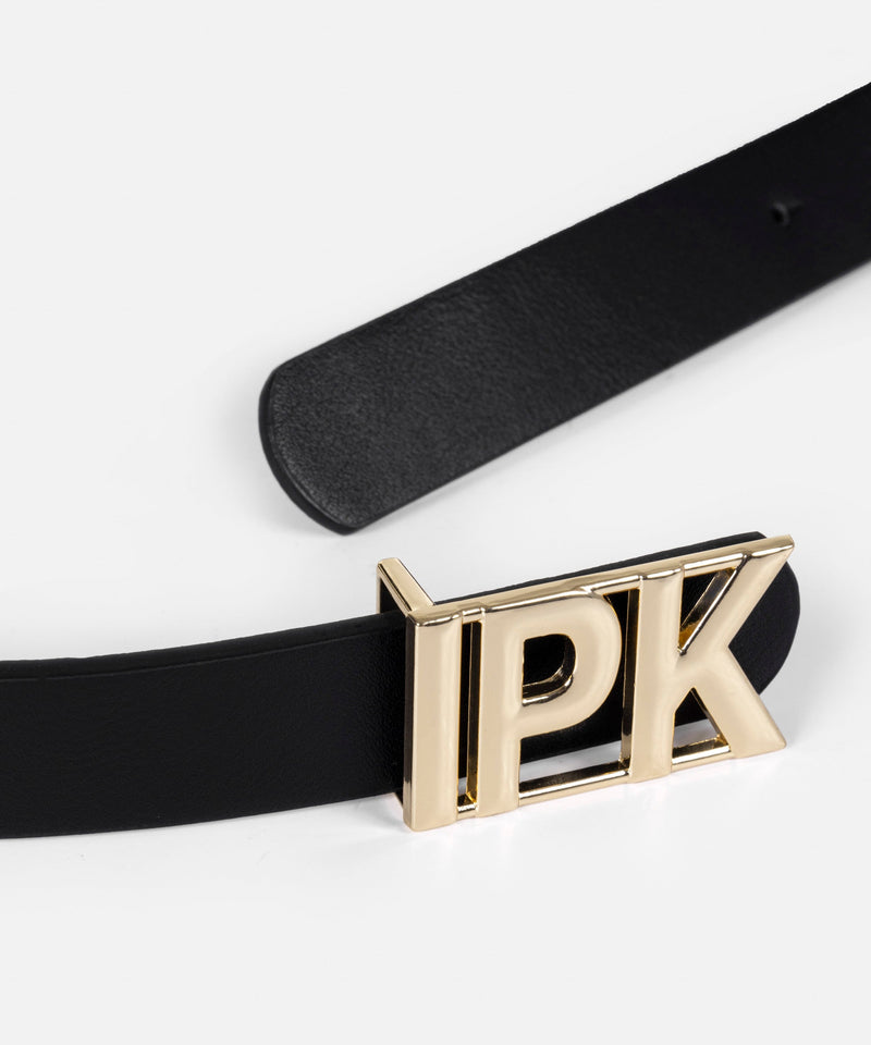 Ipekyol Monogram Buckle Belt Black