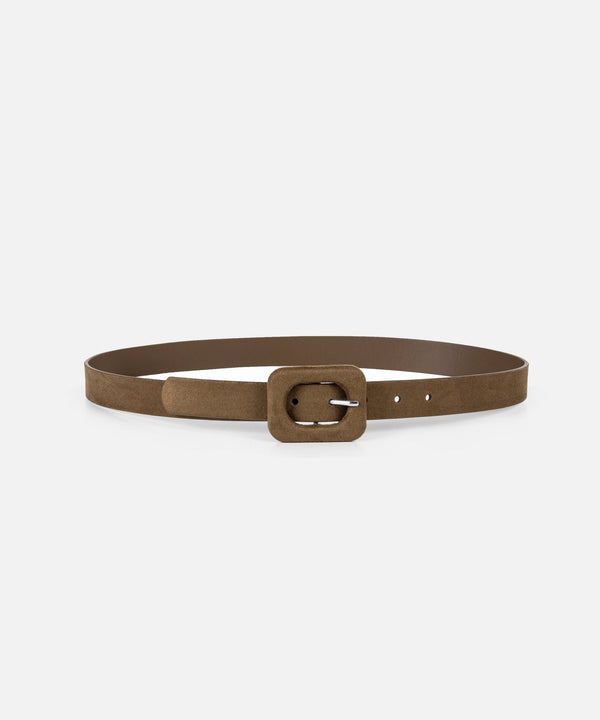 Ipekyol Minimal Buckle Belt Brown