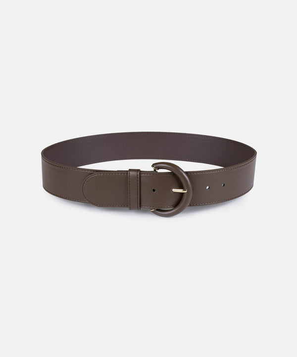 Ipekyol Leather Look Belt Brown