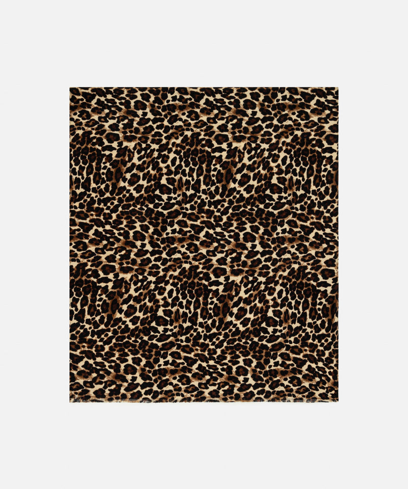 Ipekyol Leopard Pattern Scarf Brown