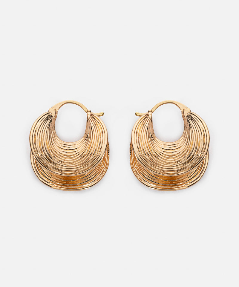 Ipekyol Textured Earrings Gold