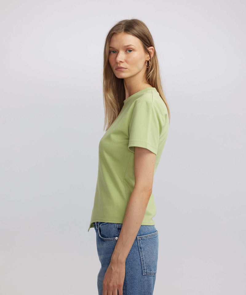 Ipekyol Diagonal Stitch T-Shirt Green