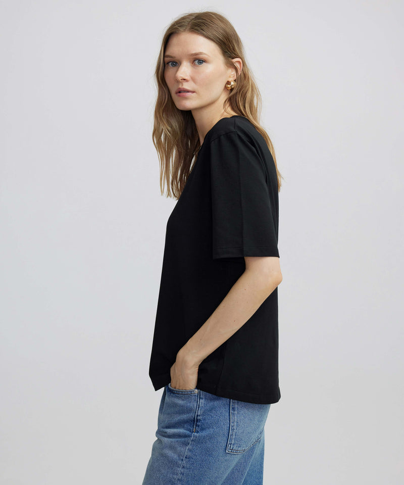 Ipekyol Round Neck Basic T-Shirt Black