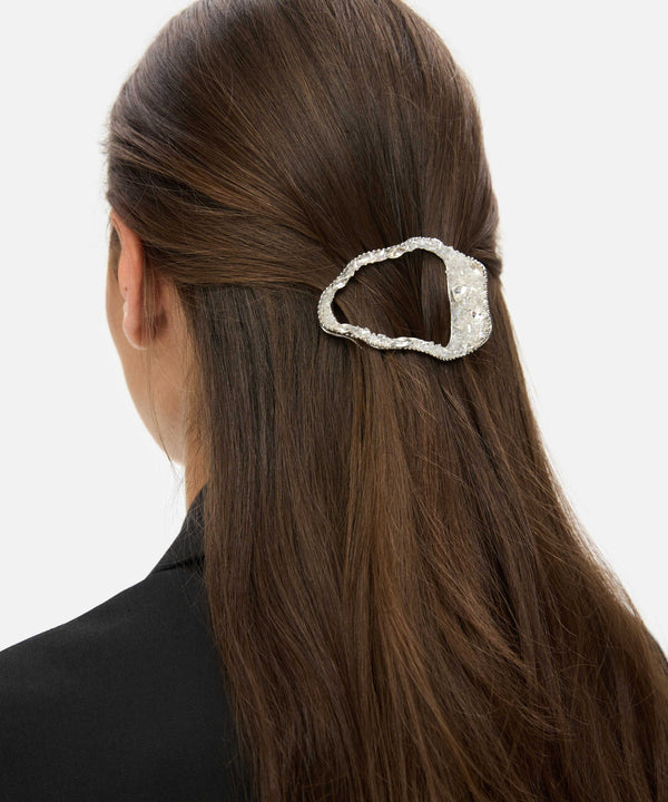 Ipekyol Metal Hair Accessory With Crystal Stones Silver