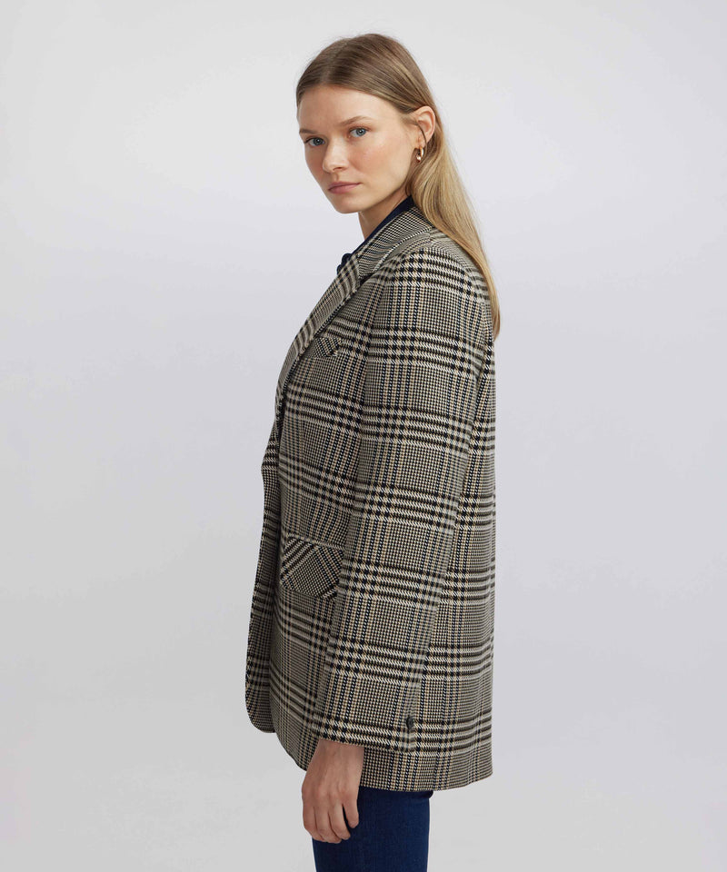 Ipekyol Houndstooth Pattern Blazer Natural