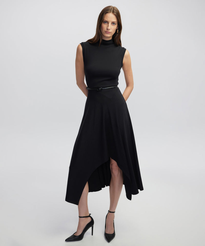 Ipekyol Belted Asymmetric Dress Black