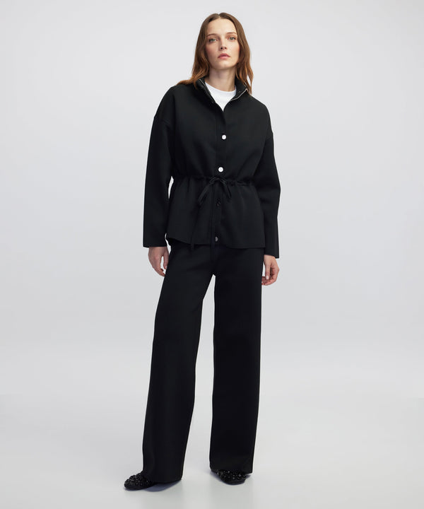 Ipekyol Wide-Leg Knit Trousers Black