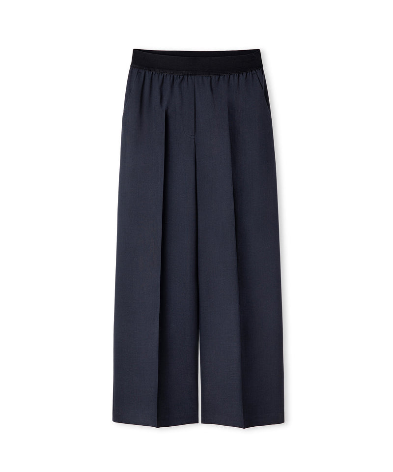 Ipekyol Mixed Media Trousers Navy