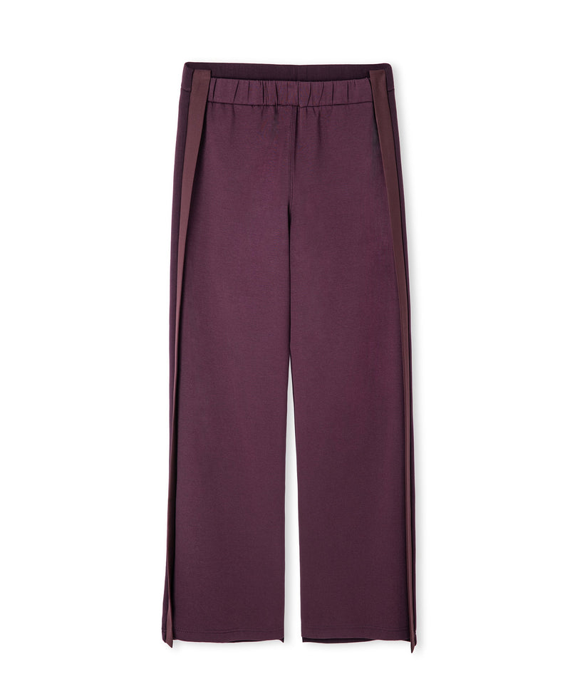 Ipekyol Color-Block Wide-Leg Trousers Bordoux
