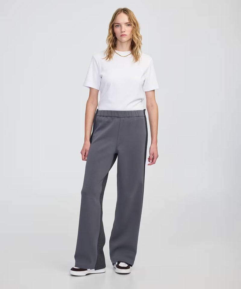 Ipekyol Color-Block Wide-Leg Trousers Anthracite