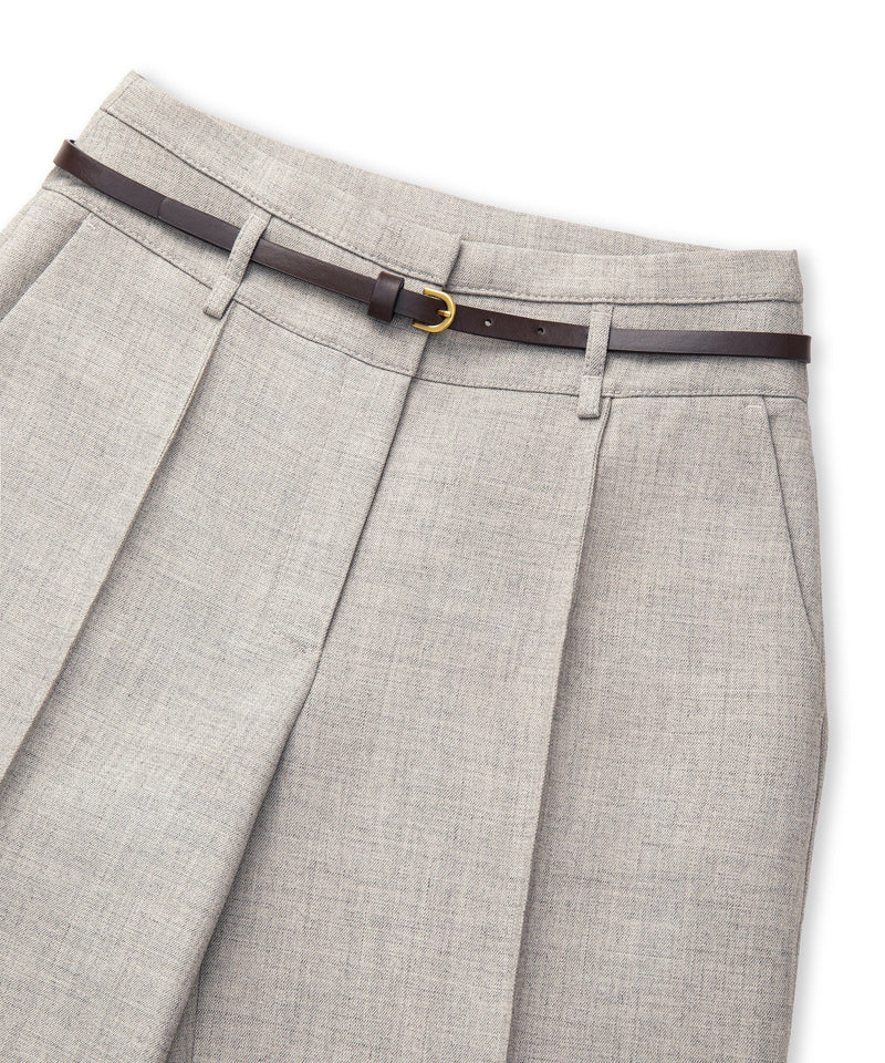 Ipekyol Belted Wide-Leg Trousers Light Beige