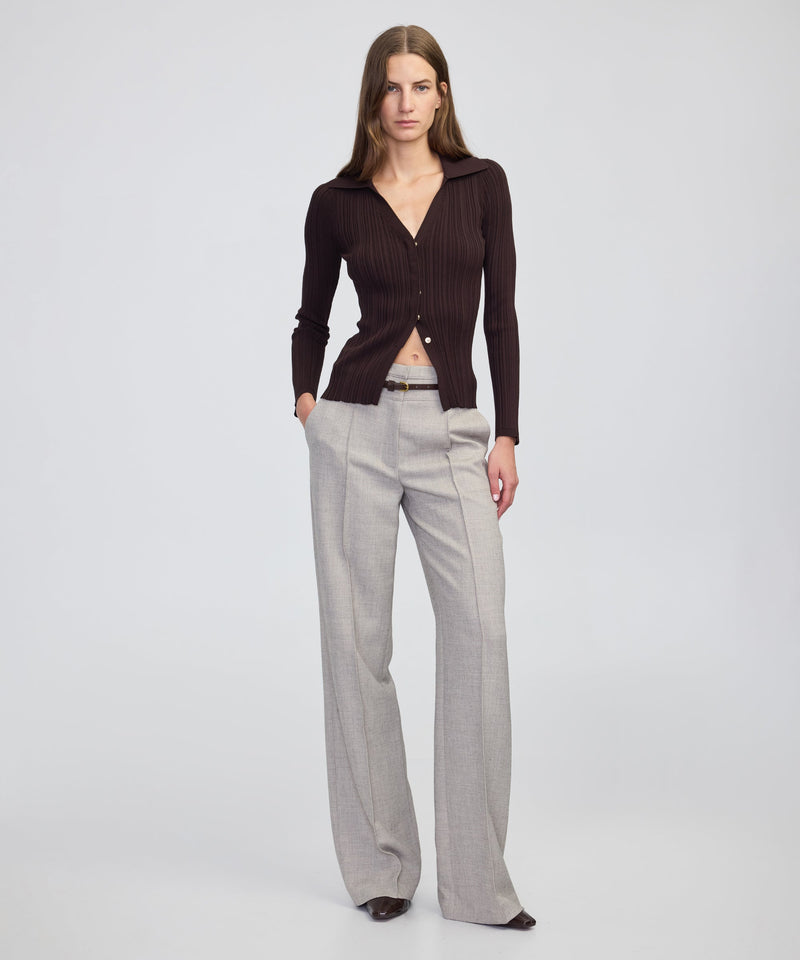 Ipekyol Belted Wide-Leg Trousers Light Beige