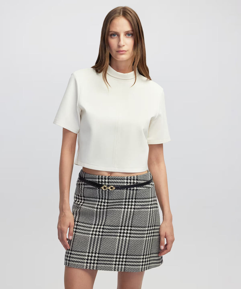 Ipekyol Checked Mini Skirt Black