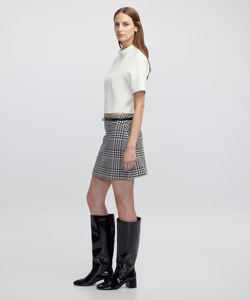 Ipekyol Checked Mini Skirt Black