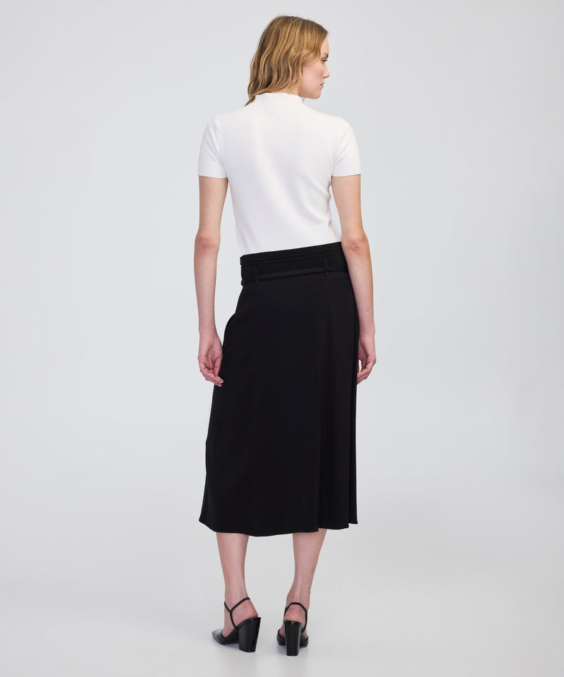 Ipekyol Belted Midi Skirt Black
