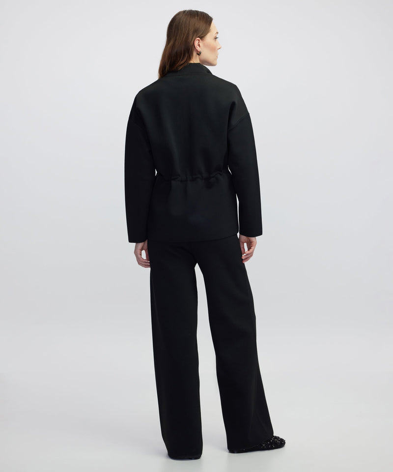 Ipekyol Adjustable Waist Knit Jacket Black
