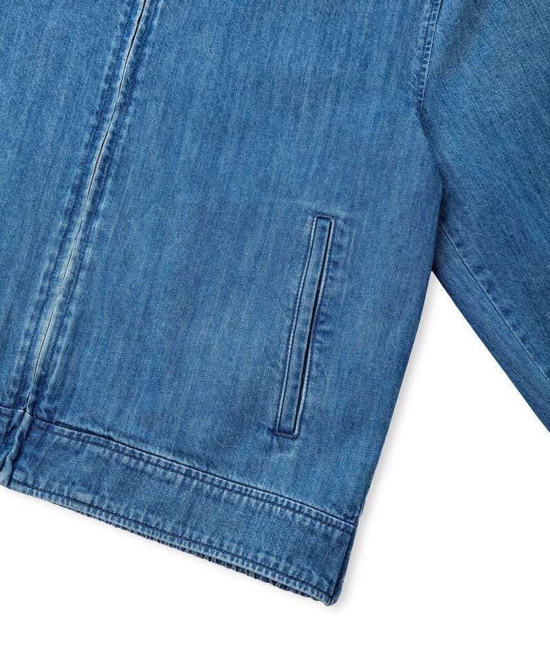 Ipekyol Zip-Front Denim Jacket Indigo