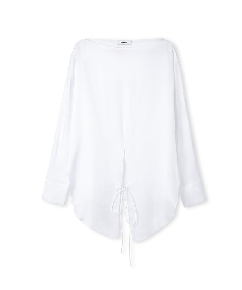 Ipekyol Satin-Effect Wrap Blouse White