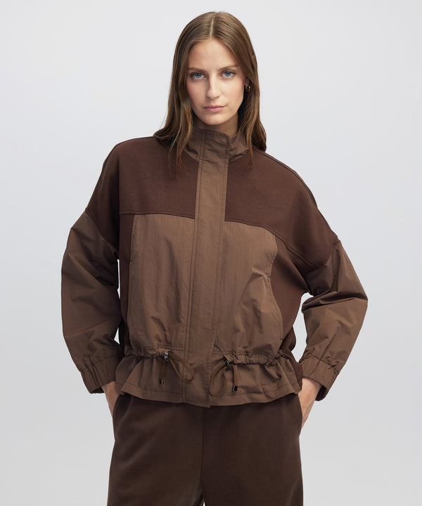 Ipekyol Color-Block Technical Coat Brown