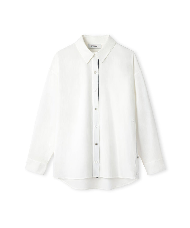 Ipekyol Poplin Shirt With Mixed Buttons White