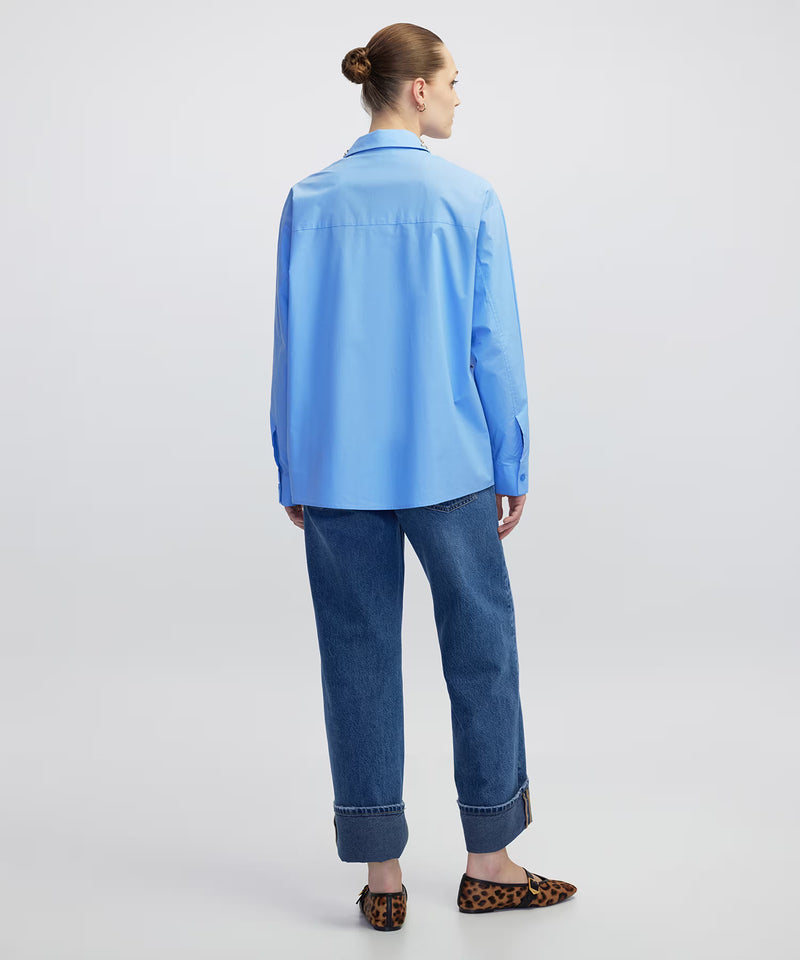Ipekyol Shirt With Mixed Accessories Blue