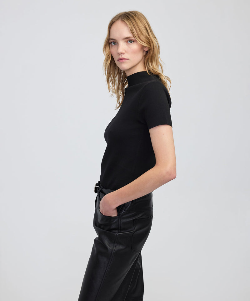 Ipekyol High-Neck Knit Top Black