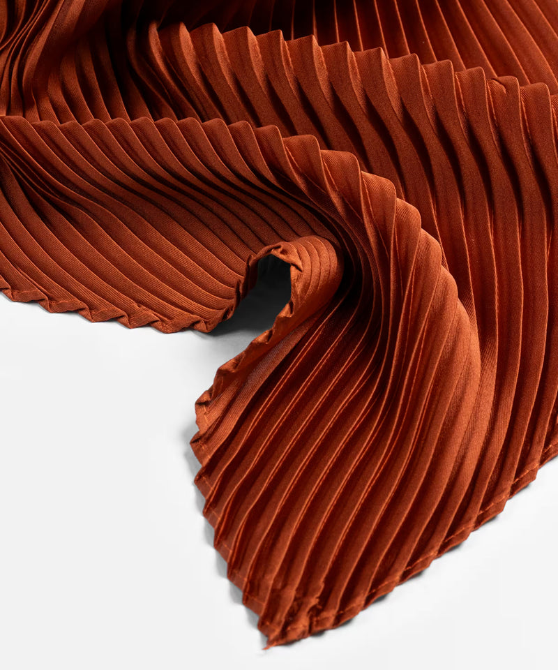Ipekyol Pleated Scarf Brick