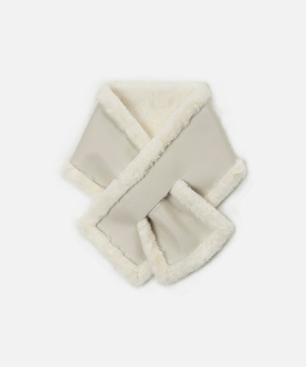 Ipekyol Pull Through Faux Fur Scarf Off White