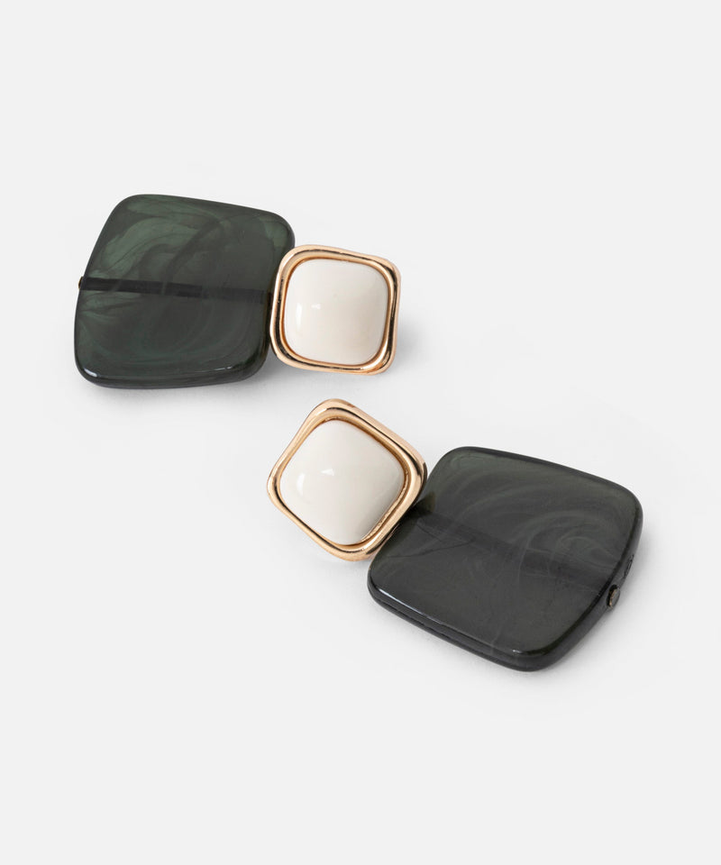 Ipekyol Contrast Earrings Gold