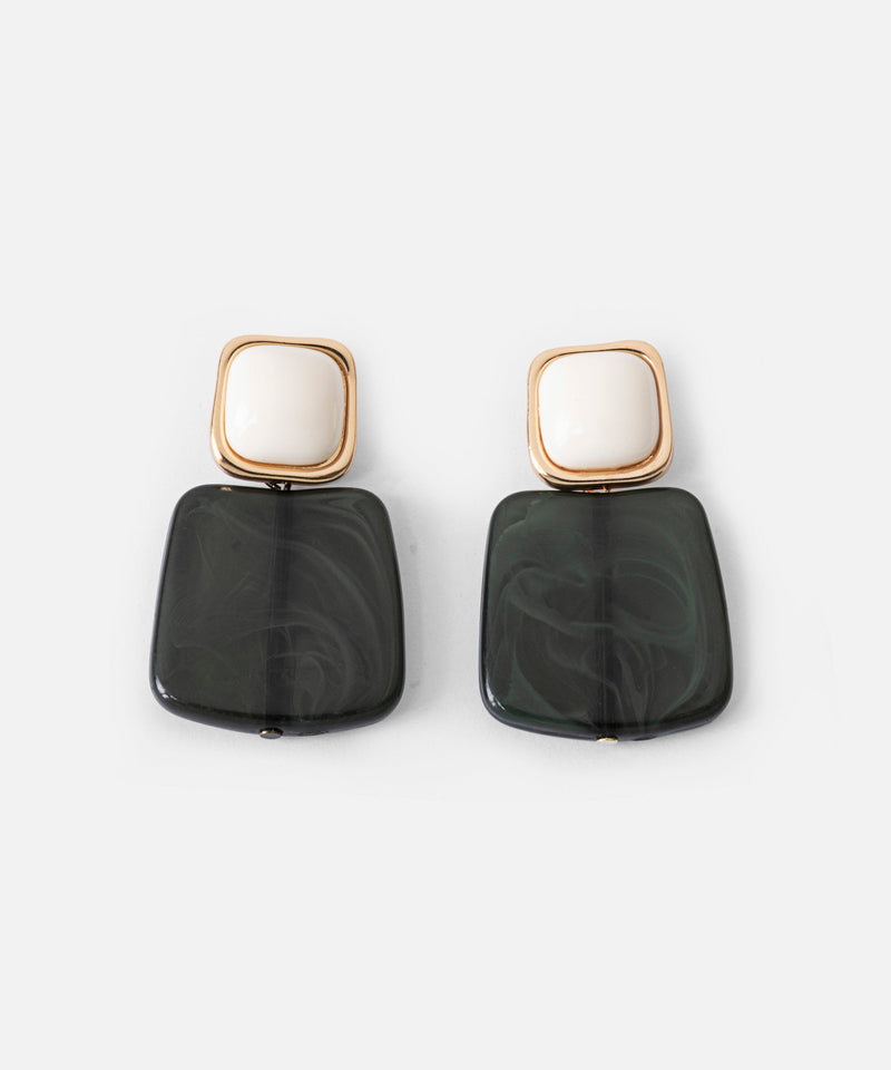 Ipekyol Contrast Earrings Gold