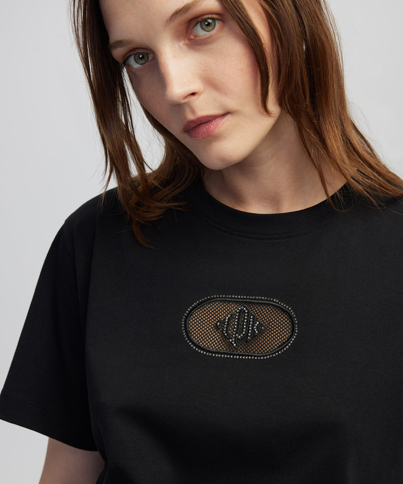 Ipekyol Embroidered T-Shirt Black