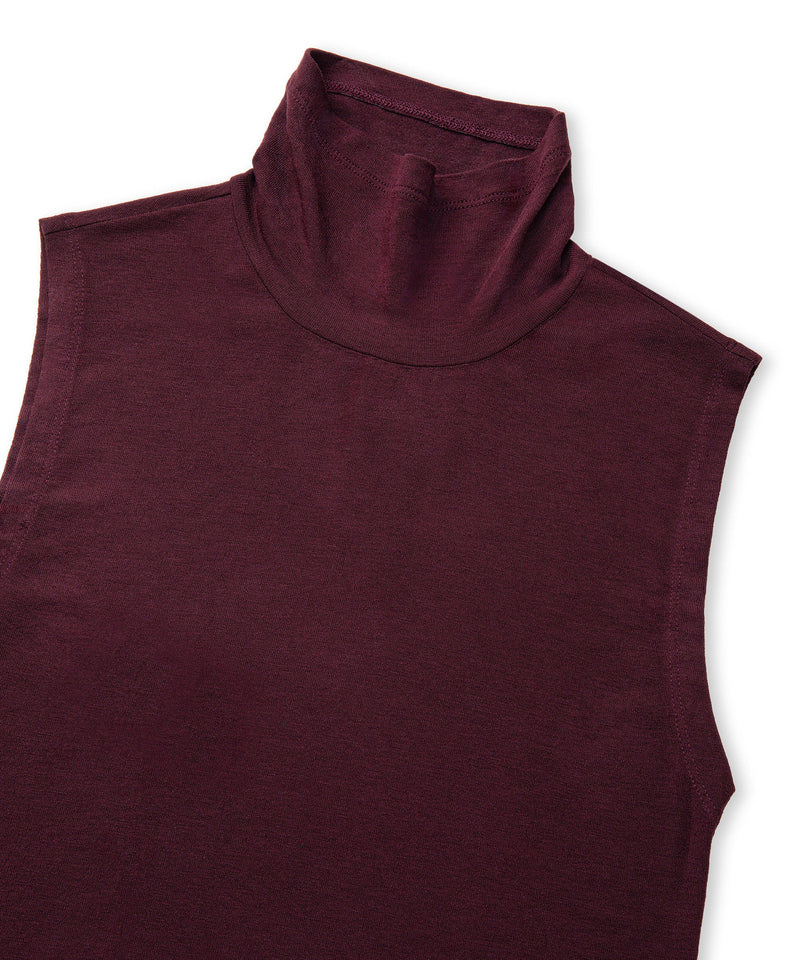 Ipekyol High-Neck Basic T-Shirt Bordoux