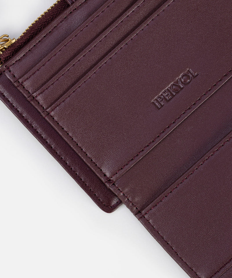 Ipekyol Intrecciato Purse  Dark Purple