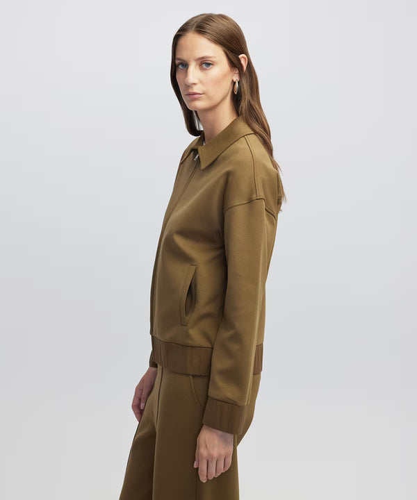 Ipekyol Zip-Up Sweatshirt Khaki