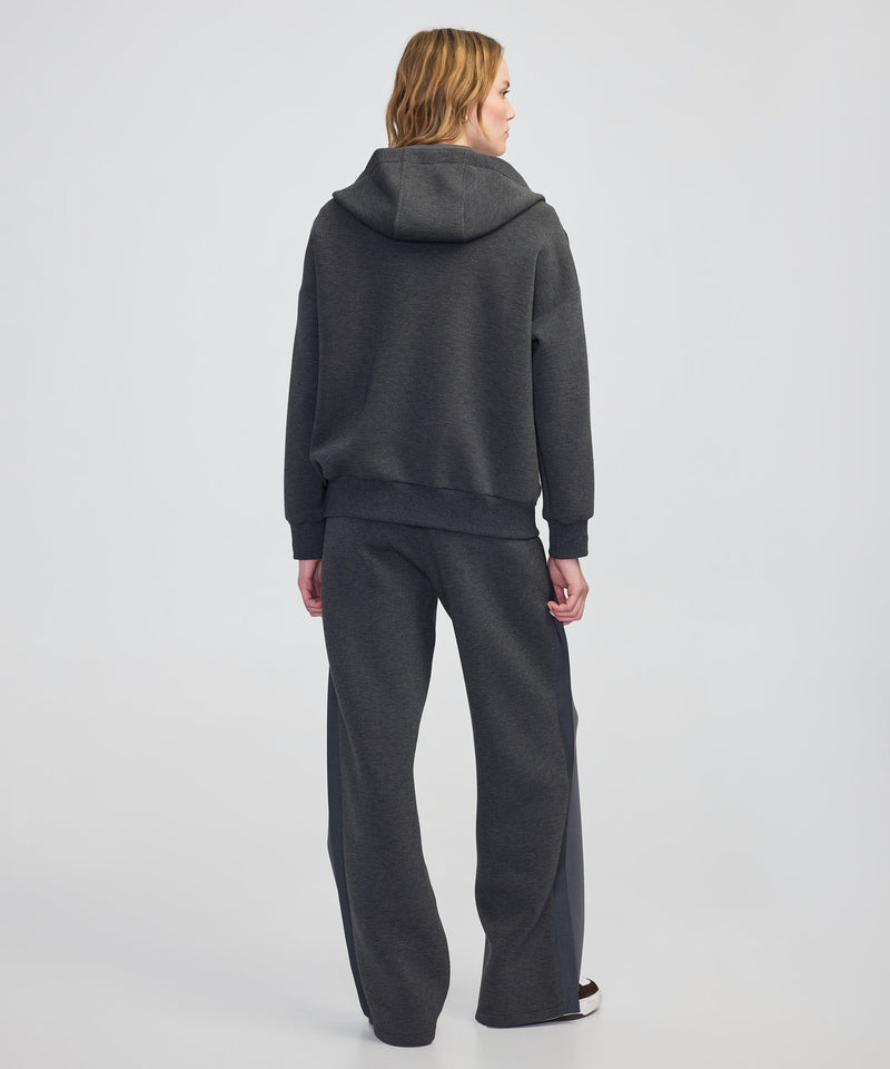Ipekyol Color-Block Mixed Sweatshirt Anthracite