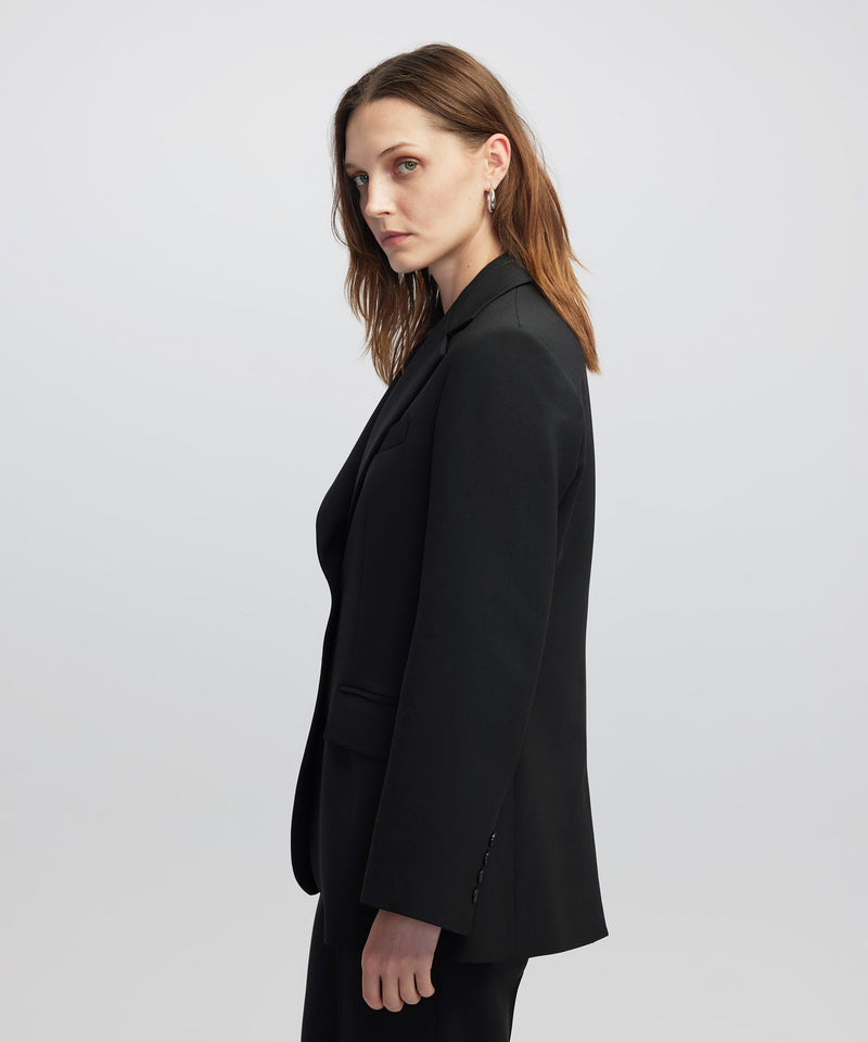 Ipekyol Wool-Blend Blazer Black
