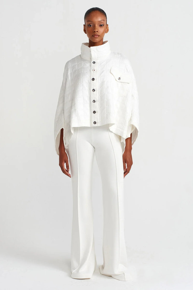 Nu Checked Jacquard Jacket White