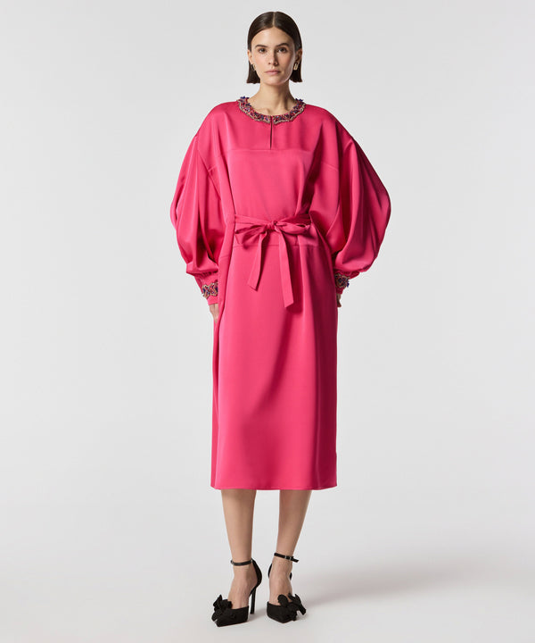 Machka Embroidered Maxi Dress Fuchsia