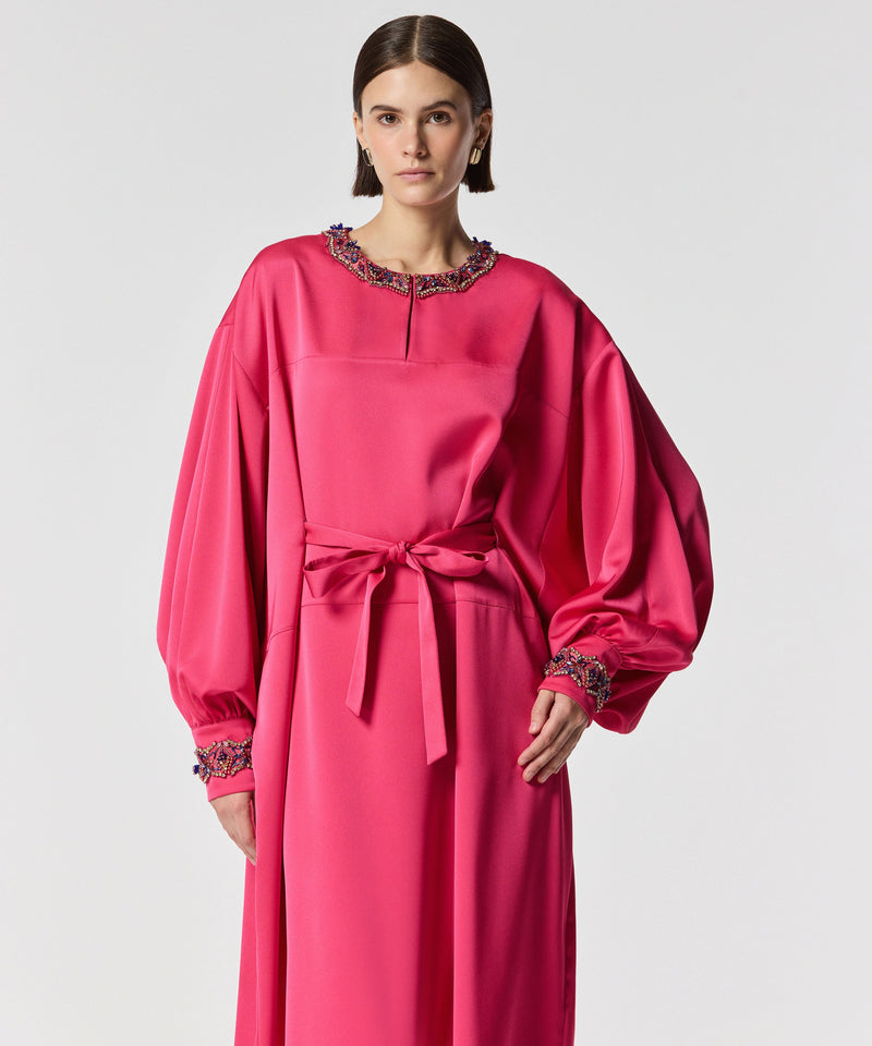 Machka Embroidered Maxi Dress Fuchsia